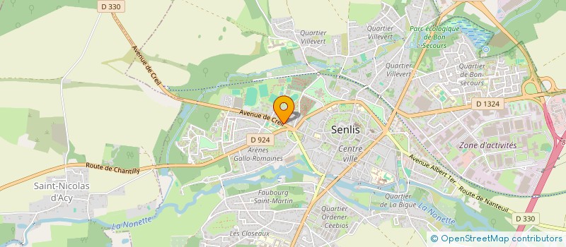 localisation de l'entreprise RESEAU AMYNCO  SENLIS