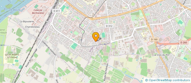localisation de l'entreprise RESEAU ANGEVIN DE SOINS PALLIATIFS à ANGERS