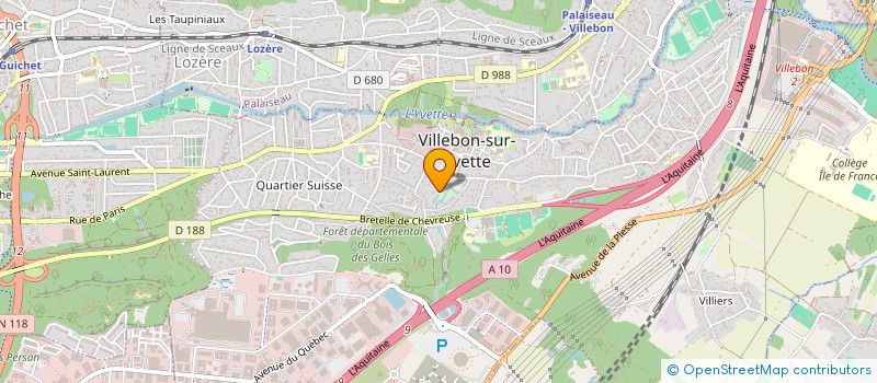 localisation de l'entreprise RESEAU ANIMAVIE à VILLEBON-SUR-YVETTE
