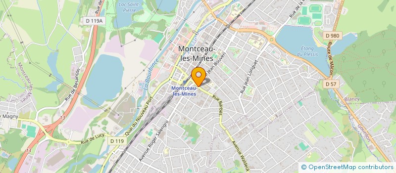 localisation de l'entreprise RESEAU APA 71 - PALINGES  MONTCEAU-LES-MINES