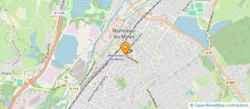 localisation de l'entreprise RESEAU APA 71 - SANVIGNES  MONTCEAU-LES-MINES