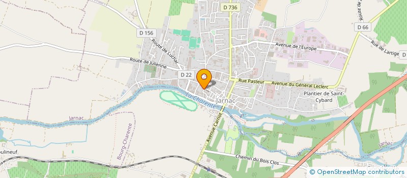 localisation de l'entreprise RESEAU ARTISTES EUROPE à JARNAC