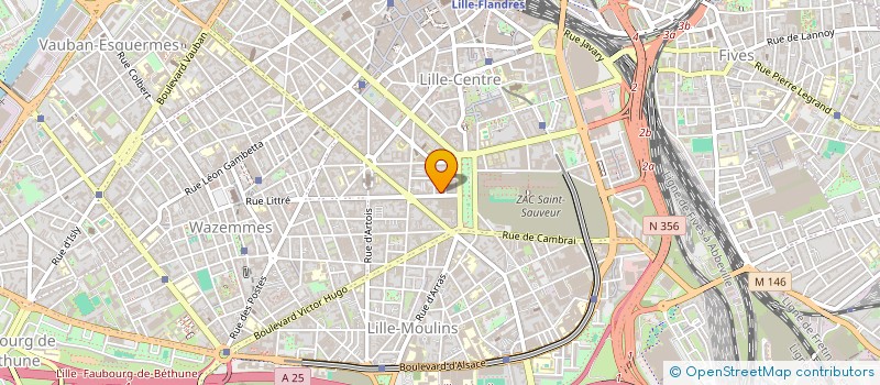 localisation de l'entreprise RESEAU ASS SYNDIC STRUCTUR ACCES JUSTICE à LILLE