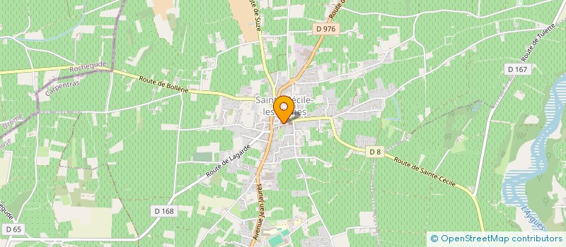 localisation de l'entreprise RESEAU ASSOCIATIF SANTE BIEN ETRE  SAINTE-CECILE-LES-VIGNES