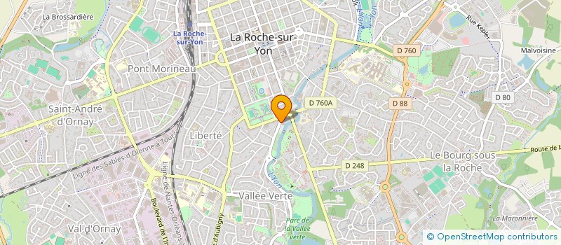 localisation de l'entreprise RESEAU AZUR à LA ROCHE-SUR-YON