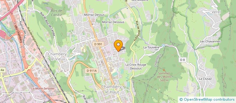 localisation de l'entreprise RESEAU BL  CHAMBERY