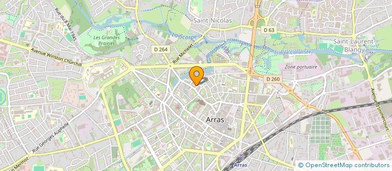 localisation de l'entreprise RESEAU BULLE 62 à ARRAS