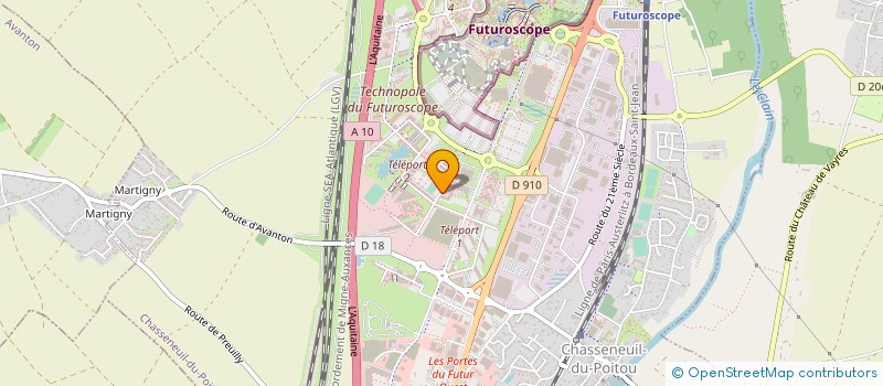 localisation de l'entreprise RESEAU CANOPE à CHASSENEUIL-DU-POITOU