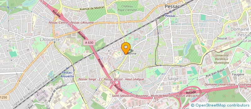 localisation de l'entreprise RESEAU CAZENDI à PESSAC