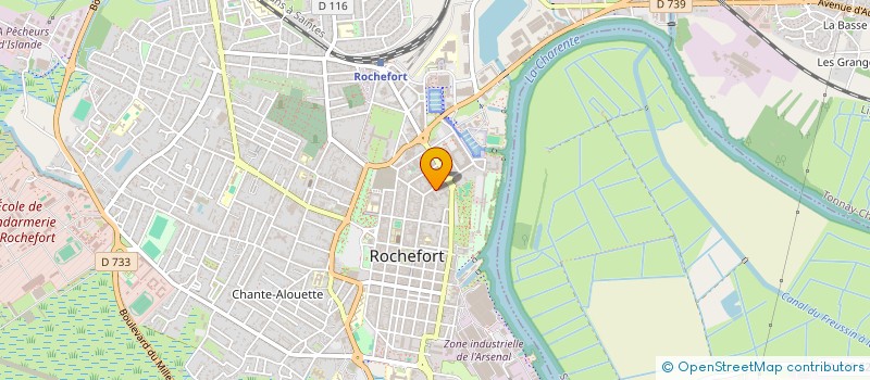 localisation de l'entreprise RESEAU CENTRES DE SOINS FAUNE SAUVAGE  ROCHEFORT