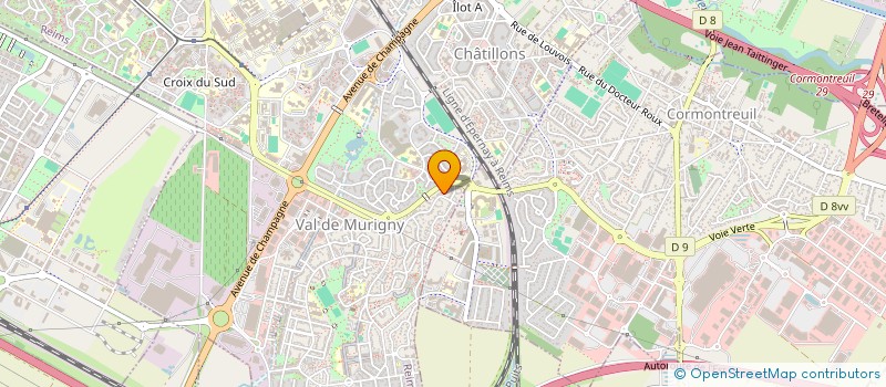 localisation de l'entreprise RESEAU CHAMPENOIS DES ETUDIANTS ET JEUNES ACTIFS TOURNES VERS L AVENIR  REIMS