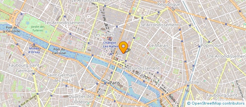 localisation de l'entreprise RESEAU CHRETIEN IMMIGRES  PARIS