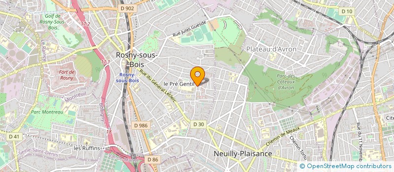localisation de l'entreprise RESEAU CITOYEN DES FRANCO-BERBERES- COORDINATION DES BERBERES DE FRANCE GRAND PARIS GRAND-EST à ROSNY-SOUS-BOIS