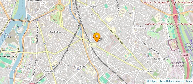 localisation de l'entreprise RESEAU CLUBS NATURE DE JEUNES MIDI-PYR  TOULOUSE