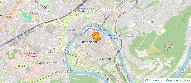 localisation de l'entreprise RESEAU COMTOIS D'ALCOOLOGIE à BESANCON