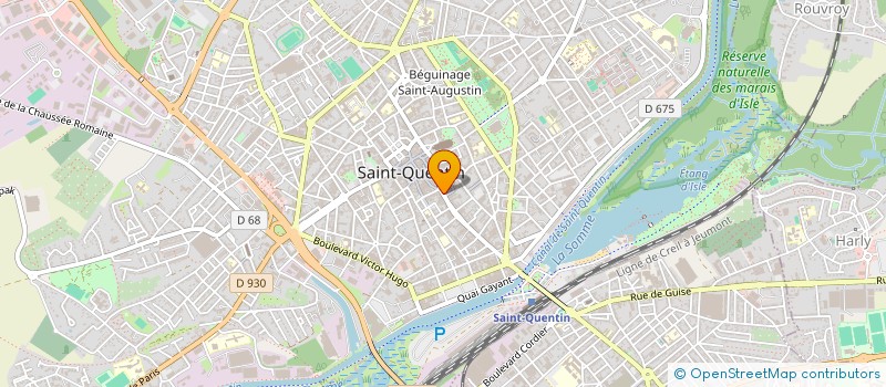 localisation de l'entreprise RESEAU CONSULTANTS F C à SAINT-QUENTIN