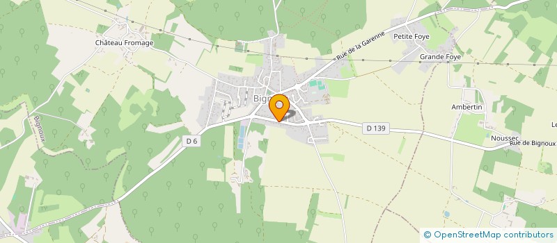 localisation de l'entreprise RESEAU D'ACTION POUR LA CULTURE L'EPANOUISSEMENT ET LA SOLIDARITE  BIGNOUX