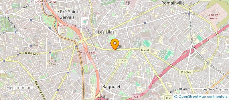 localisation de l'entreprise RESEAU D'AIDE AUX MUSIQUES DEDIEES AUX MOMES à BAGNOLET