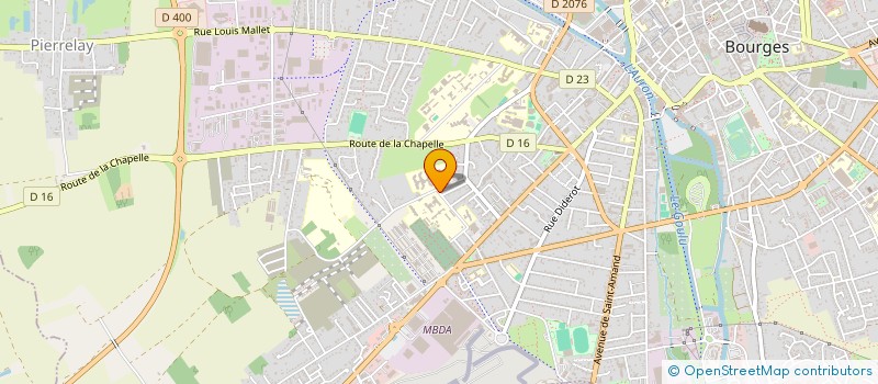 localisation de l'entreprise RESEAU D'ANIMATEURS EN GERONTOLOGIE DU CHER  BOURGES