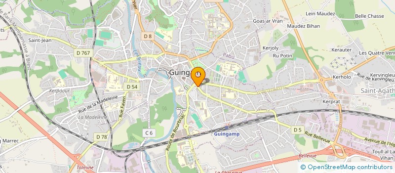 localisation de l'entreprise RESEAU D'EDUCATION A L'ENVIRONNEMENT EN BRETAGNE à GUINGAMP