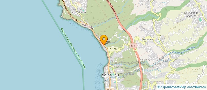 localisation de l'entreprise RESEAU D'EDUCATION ET DE SAUVETAGE POUR LA SECURITE DES ACTIVITES COTIERES A LA REUNION à SAINT-LEU