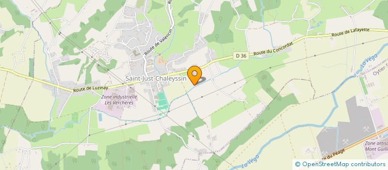 localisation de l'entreprise RESEAU D'ENTREPRENEURS RHONE - ISERE (RER)  SAINT-JUST-CHALEYSSIN