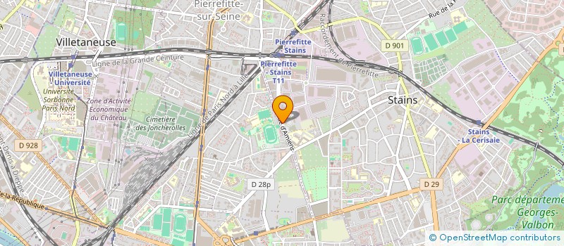 localisation de l'entreprise RESEAU D'IMAGERIE PARIS-NORD à STAINS