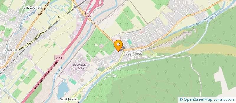 localisation de l'entreprise RESEAU DE SOINS PALLIATIFS 04 à LES MEES
