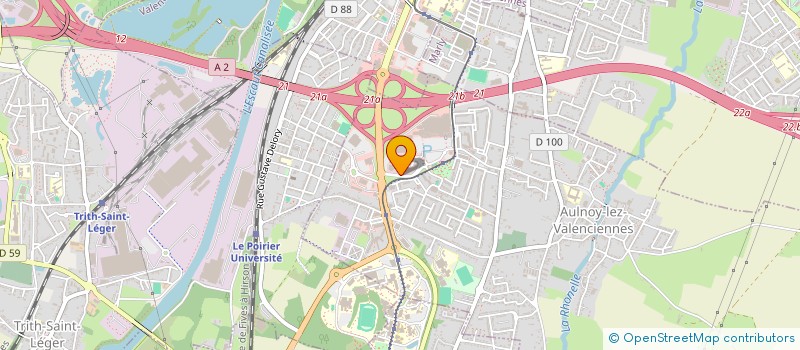 localisation de l'entreprise RESEAU DE VILLES ET VILLAGES NUMERIQUES  AULNOY-LEZ-VALENCIENNES