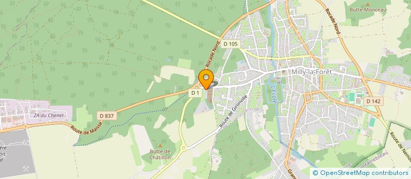 localisation de l'entreprise RESEAU DES 2 VALLEES à MILLY-LA-FORET
