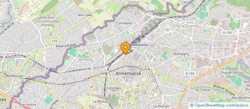 localisation de l'entreprise RESEAU DES ACTEURS DE LA SOLIDARITE INTERNATIONALE à ANNEMASSE