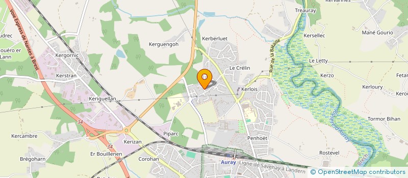 localisation de l'entreprise RESEAU DES ANIMAUX  BRECH