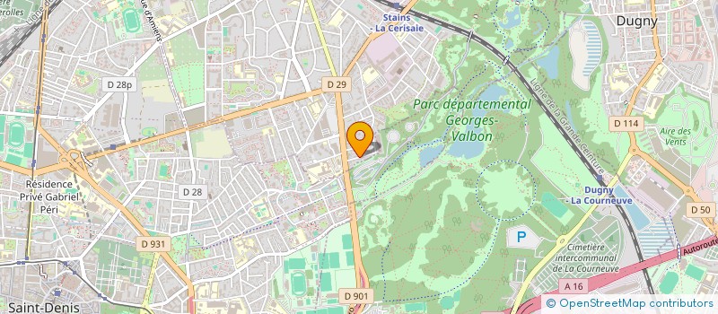 localisation de l'entreprise RESEAU DES CADRES ET DES ETUDIANTS à STAINS
