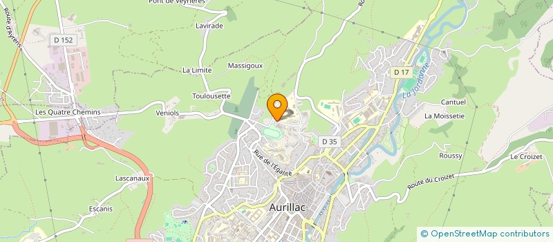 localisation de l'entreprise RESEAU DES ENIL (ECOLES NATIONALES DES INNOVATIONS ET DU LAIT) à AURILLAC