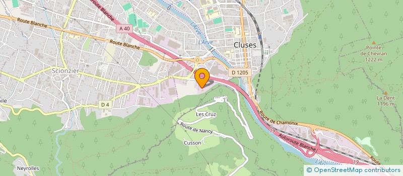 localisation de l'entreprise RESEAU DES ETUDIANTS VISIONNAIRES ET ENGAGES à CLUSES
