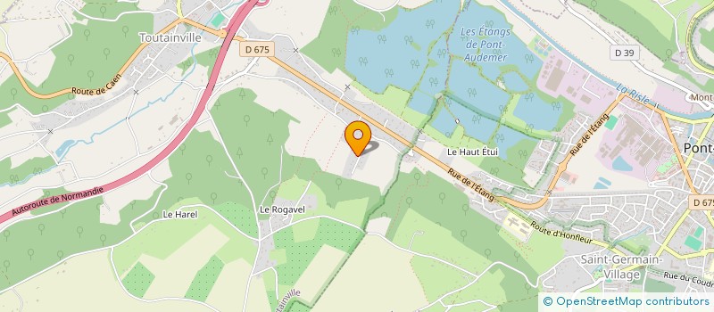 localisation de l'entreprise RESEAU DES INITIATIVES SOLIDAIRES ET POPULAIRES  TOUTAINVILLE