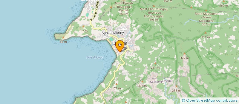 localisation de l'entreprise RESEAU DES JEUNES D'ACOUA - M'TSANGADOUA POUR LE PROGRES à ACOUA