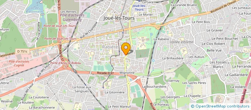 localisation de l'entreprise RESEAU DES LAUREATS DEFI JEUNES à JOUE-LES-TOURS