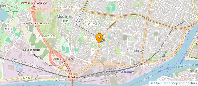 localisation de l'entreprise RESEAU DES LIEU COLLECTIFS DE PROXIMITE. à NANTES