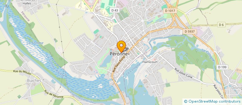 localisation de l'entreprise RESEAU DES MUSEES ET LIEUX D HISTOIRE ET DE MEMOIRE CONTEMPORAINE DES HAUTS DE FRANCE : MEM HISTO  PERONNE