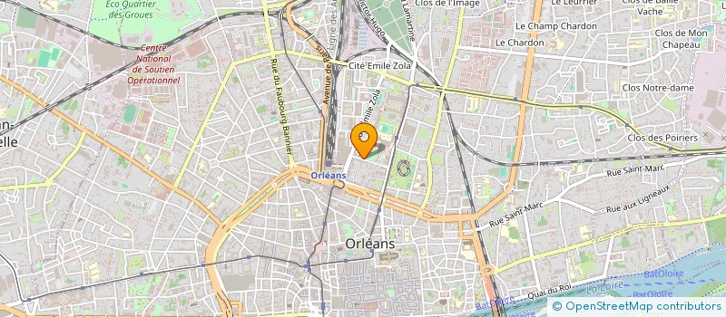 localisation de l'entreprise RESEAU DES MUSEUMS DE LA REGION CENTRE à ORLEANS