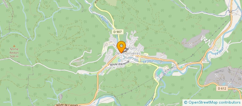 localisation de l'entreprise RESEAU DES PARCS NATURELS REGIONAUX LANGUEDOC ROUSSILLON MIDI PYRENEES à SAINT-PONS-DE-THOMIERES