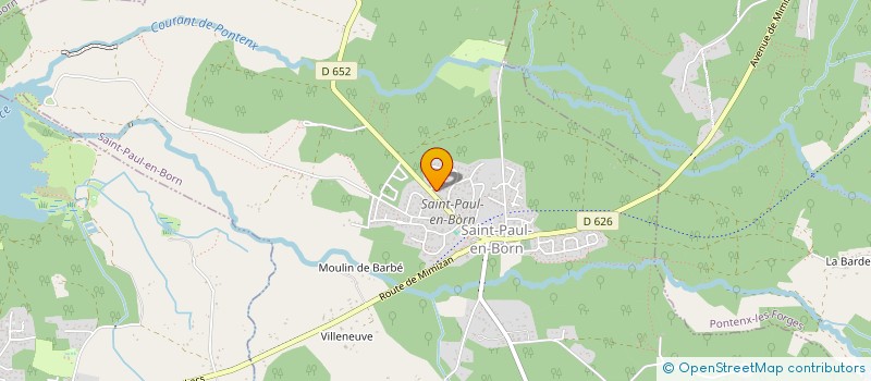 localisation de l'entreprise RESEAU DES PROFESSIONNELS DES LANDES  SAINT-PAUL-EN-BORN