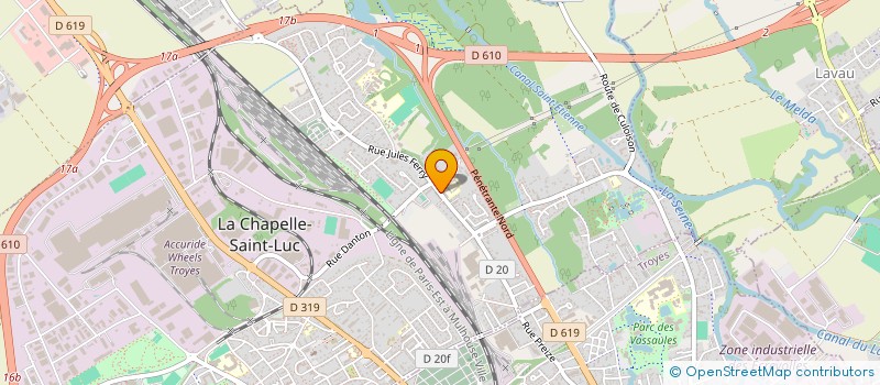 localisation de l'entreprise RESEAU DES PROFESSIONNELS DU DEVELOPPEMENT SOCIAL ET URBAIN DU GRAND EST à LA CHAPELLE-SAINT-LUC