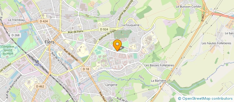localisation de l'entreprise RESEAU DES PROFESSIONNELS DU DEVELOPPEMENT SOCIAL LOCAL DE BASSE NORMANDIE à FLERS