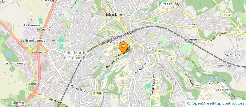 localisation de l'entreprise RESEAU DES PROFESSIONNELS DU PATRIMOINE BRETON (R2PB) à MORLAIX