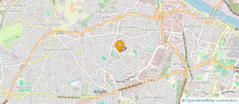 localisation de l'entreprise RESEAU DES REFUGES ANIMALISTES  ANGLET