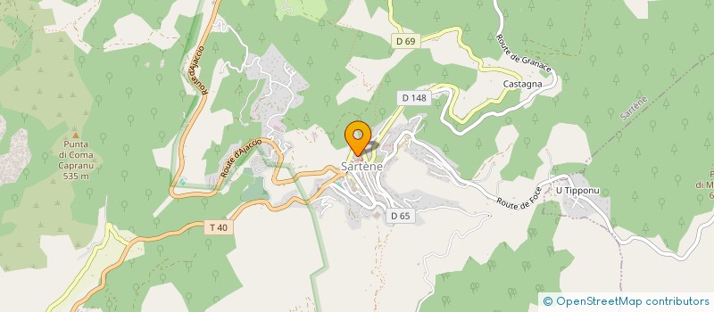 localisation de l'entreprise RESEAU DES URBANISTES GEOGRAPHES ET AMENAGEURS DE CORSE  SARTENE