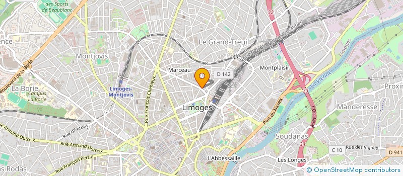 localisation de l'entreprise RESEAU DES VILLES AMICALES POUR L'AUTISME à LIMOGES