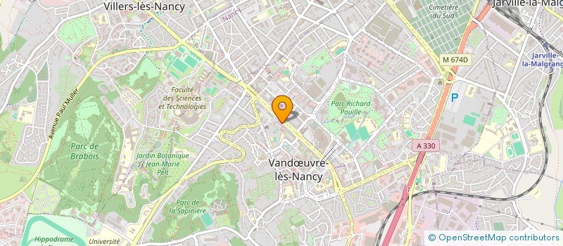 localisation de l'entreprise RESEAU DIVERCITE +  VANDUVRE-LES-NANCY